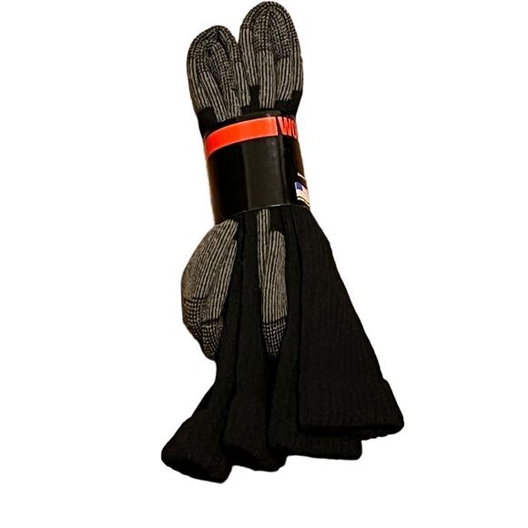 Wolverine Men’s Ultra-Dri Black Mid Calf Socks, 2 Pairs, NWT - Picture 3 of 5